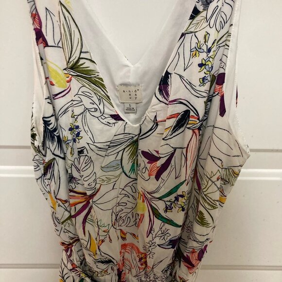 a new day Dress with V Neck White Dress Florals MUST BE BUNDLED, MARKED DOWN - Picture 3 of 12